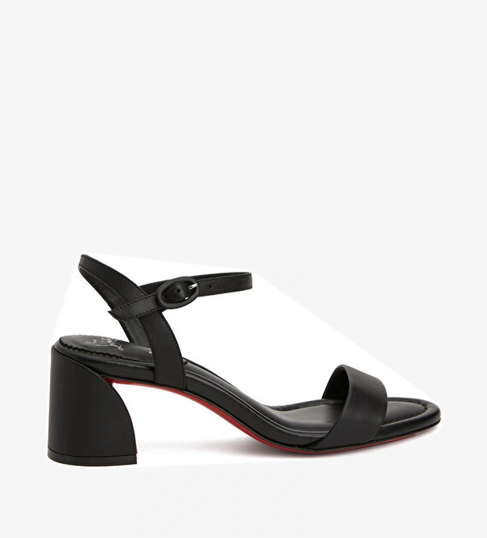 Miss Jane Siyah Kadın Deri Sandalet - Görsel 1