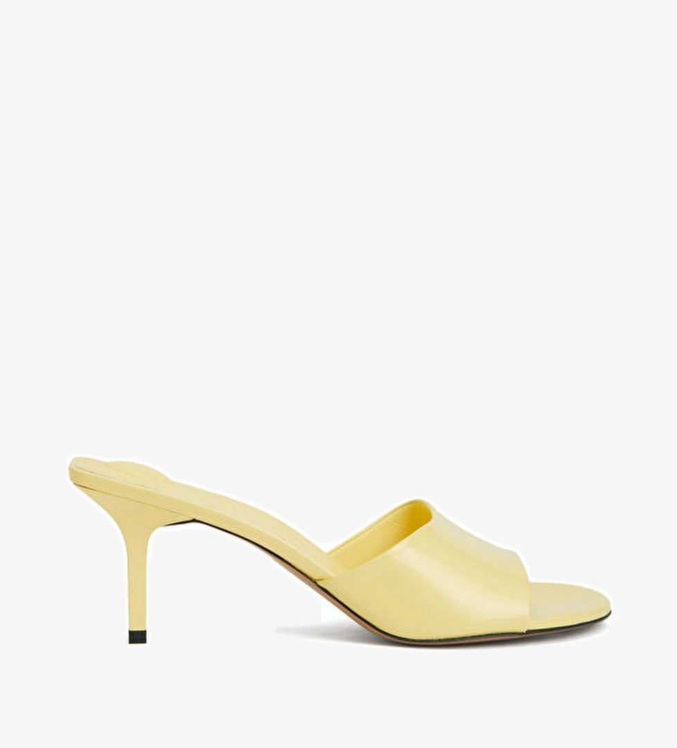 Jacquemus The Cubisto Açık Sarı Kadın Deri Terlik model görseli