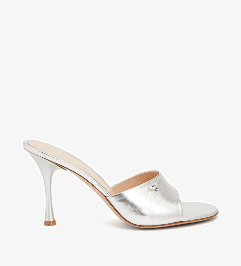 Gianvito Rossi Silver Kadın Deri Terlik model görseli