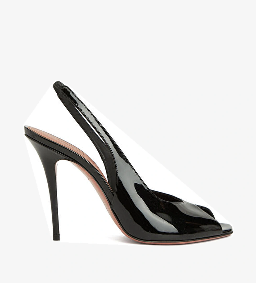 Kristina Siyah Deri Topuklu Ayakkabı - Görsel 1