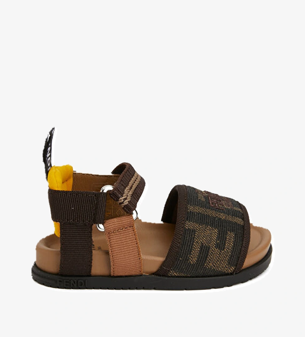 Fendi Siyah Kahve Unisex Çocuk Sandalet model görseli