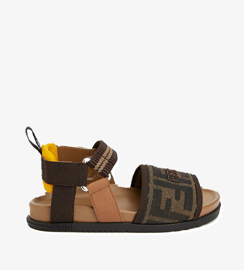 Fendi Siyah Kahve Unisex Çocuk Sandalet model görseli