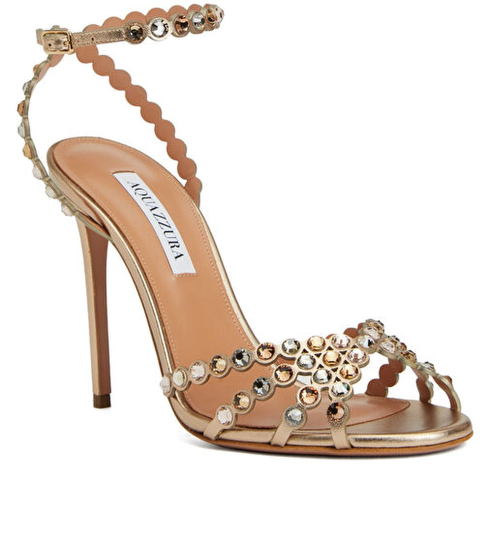 Aquazzura Tequila Gold Kadın Deri Sandalet model görseli