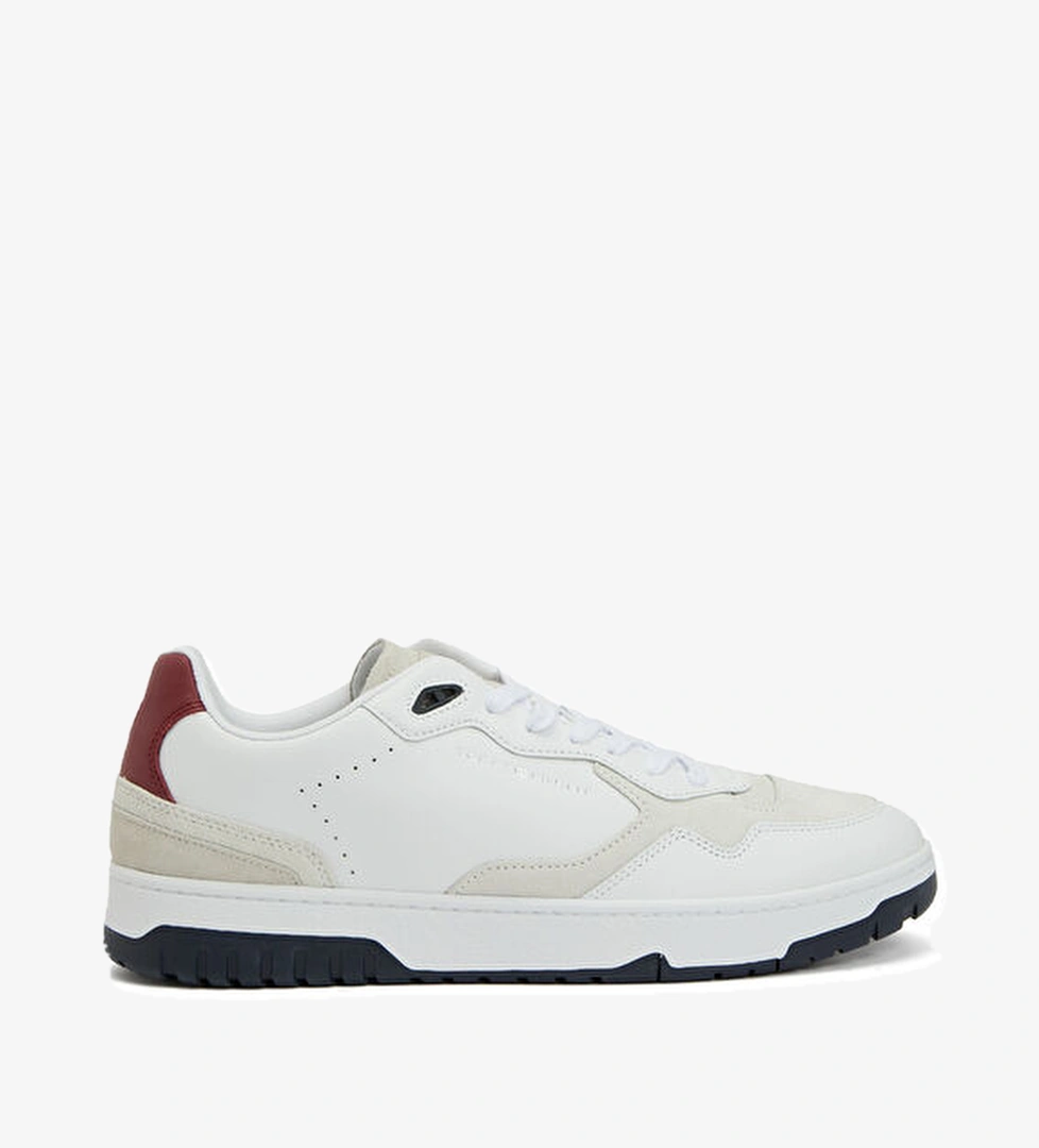 Beyaz Erkek Deri Sneaker - Görsel 1