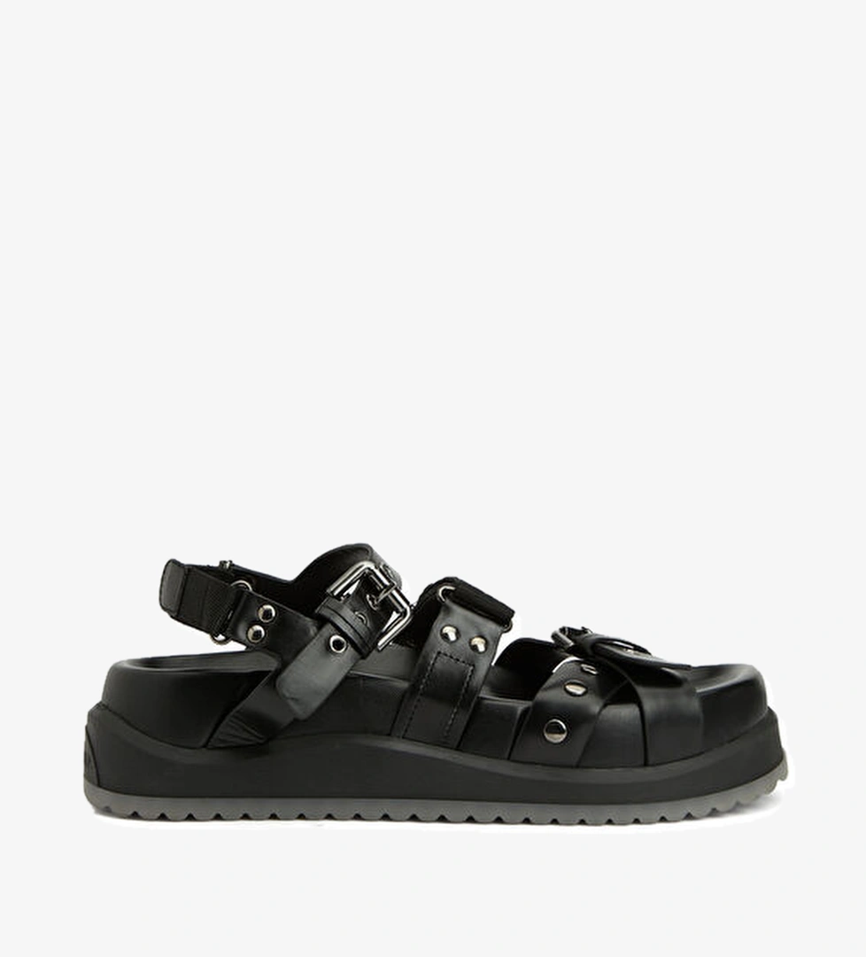 Premiata Lola Siyah Kadın Deri Sandalet model görseli