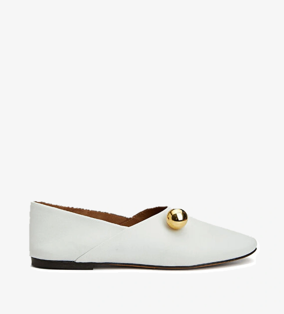 Flattered Pepper Beyaz Kadın Deri Loafer model görseli