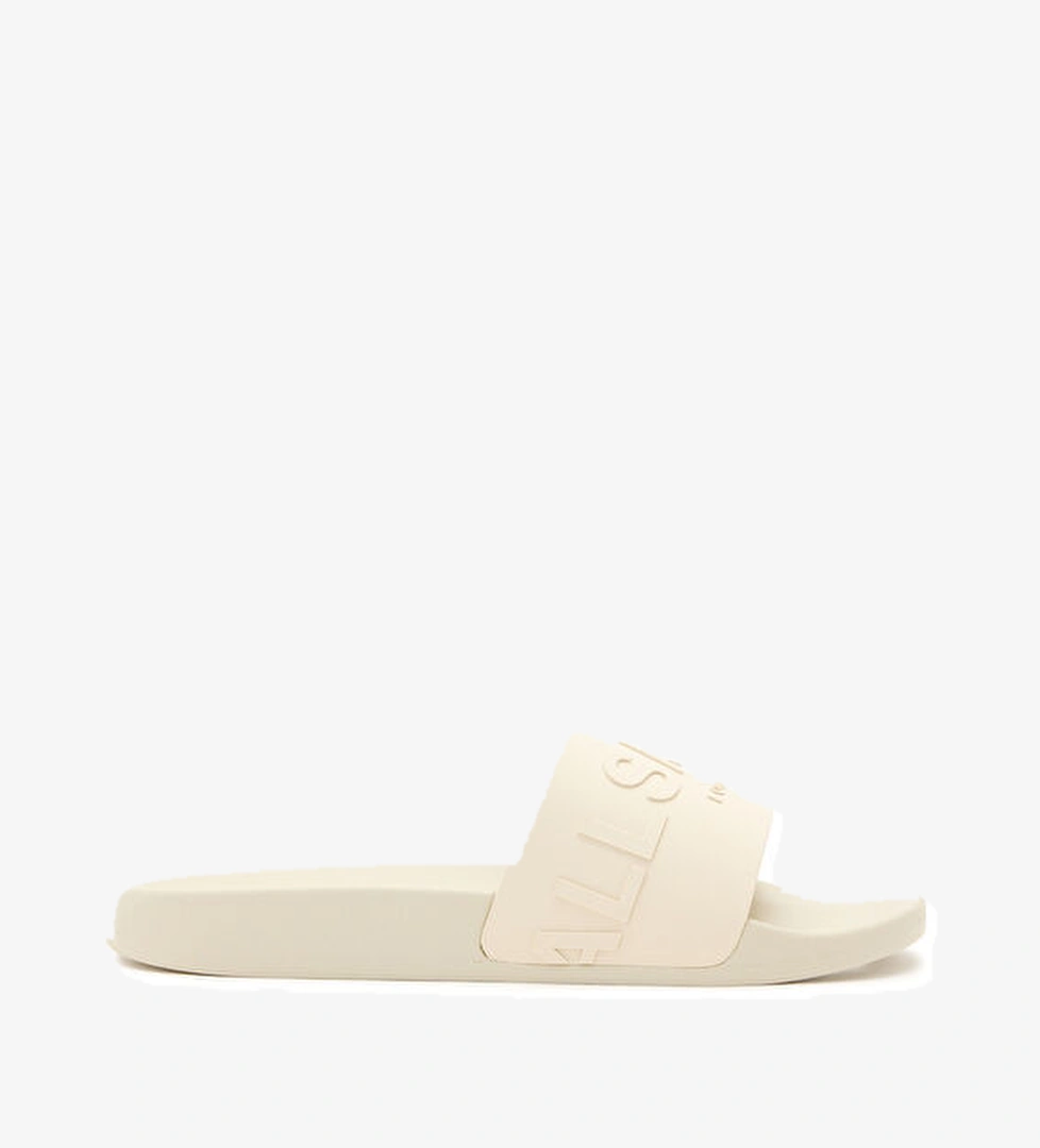 Allsaints Biggy Beyaz Logo Bantlı Erkek Terlik model görseli