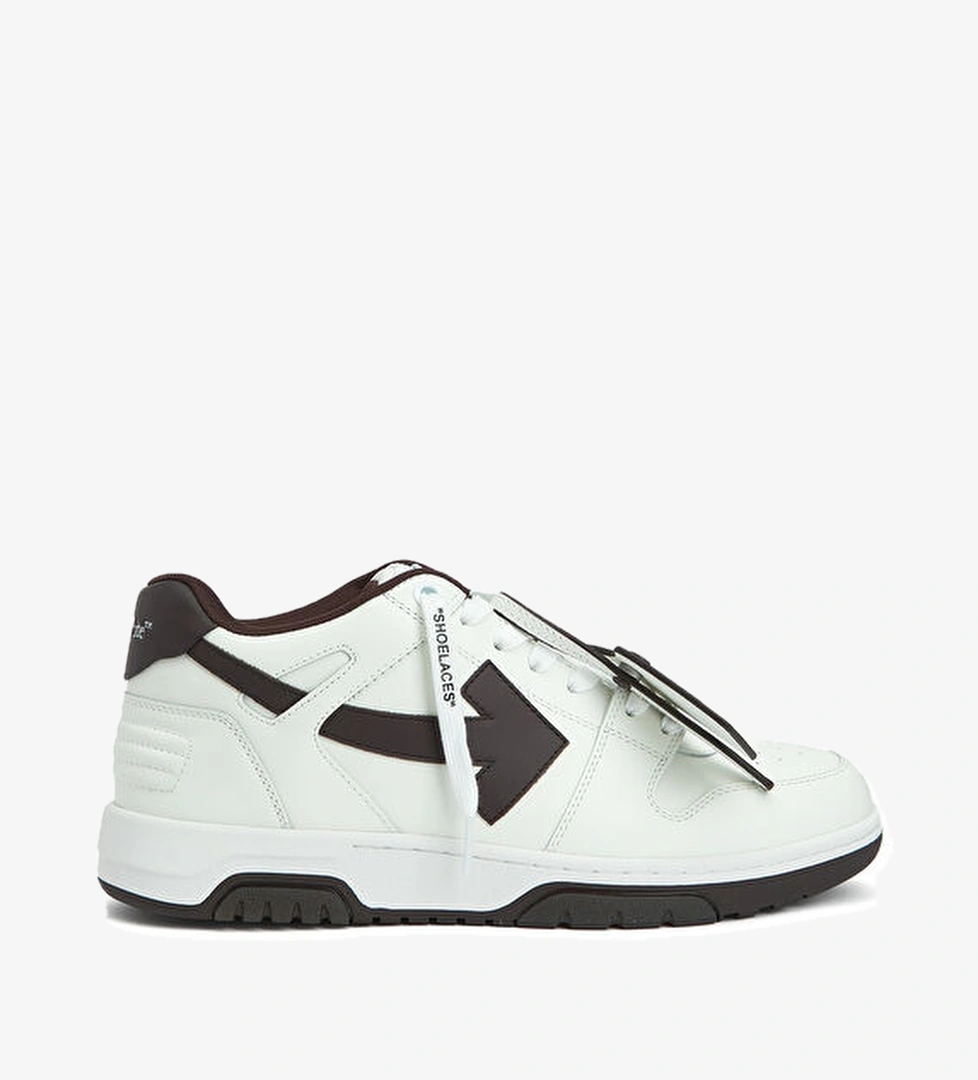 Off-white Out Of Office Kahve Beyaz Erkek Deri Sneaker model görseli