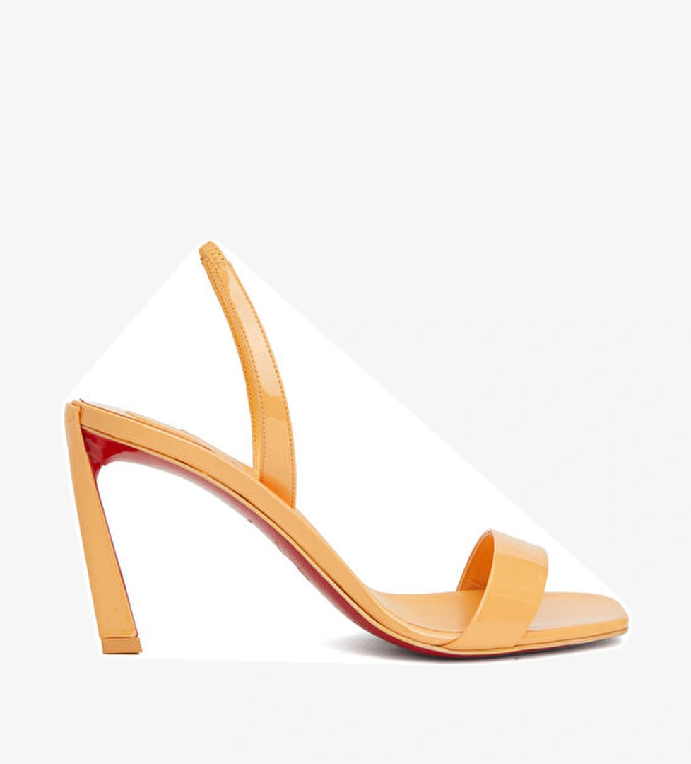 Turuncu Kadın Deri Sandalet - Görsel 1