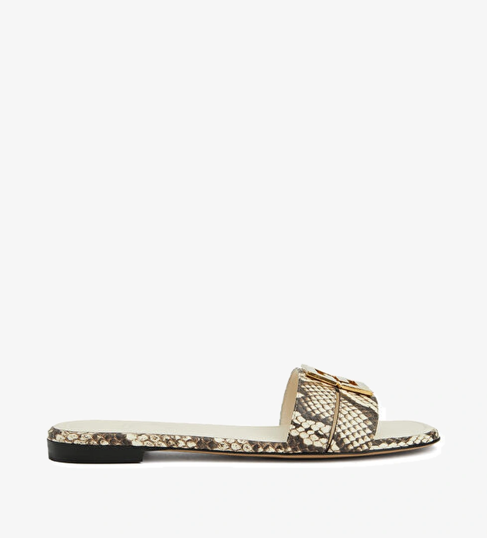 Fendi Kahverengi Kadın Deri Terlik model görseli