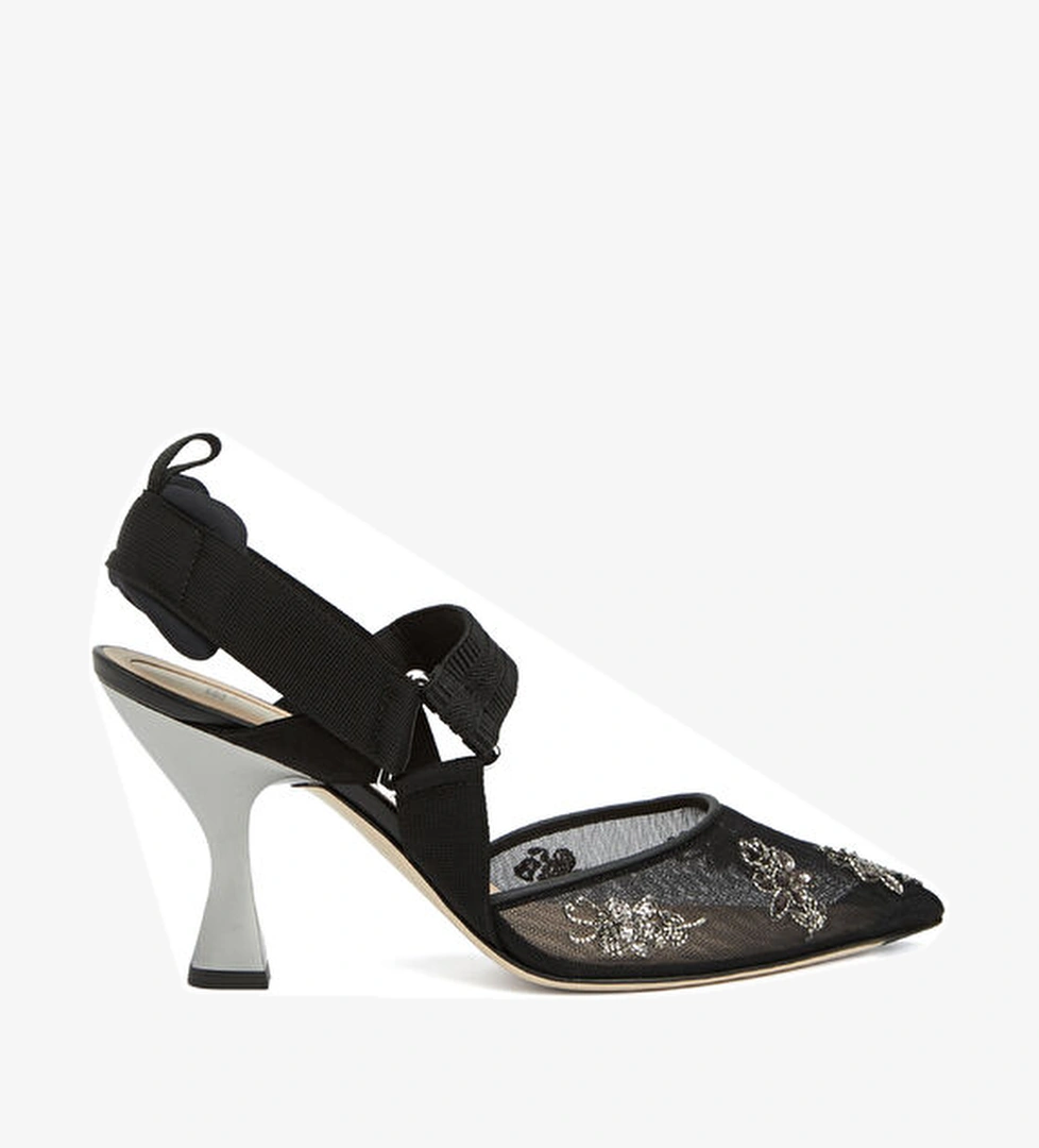 Fendi Siyah Topuklu Ayakkabı model görseli