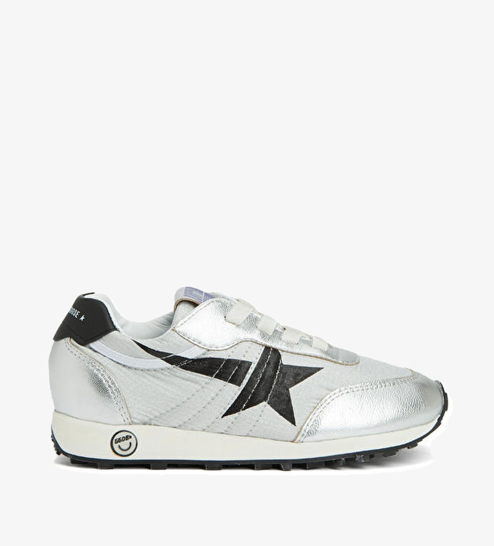 Golden Goose Marathon Gümüş Kız Çocuk Sneaker model görseli