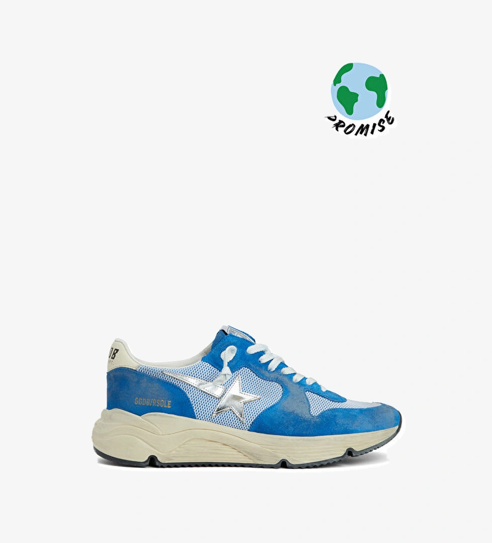 Golden Goose Mavi Beyaz Erkek Deri Sneaker model görseli