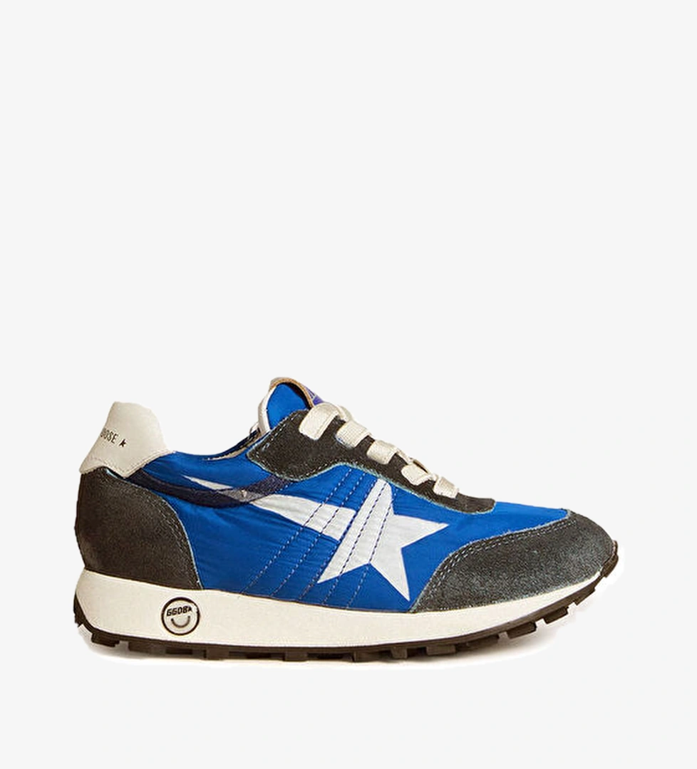 Golden Goose Marathon Mavi Gri Çocuk Sneaker model görseli