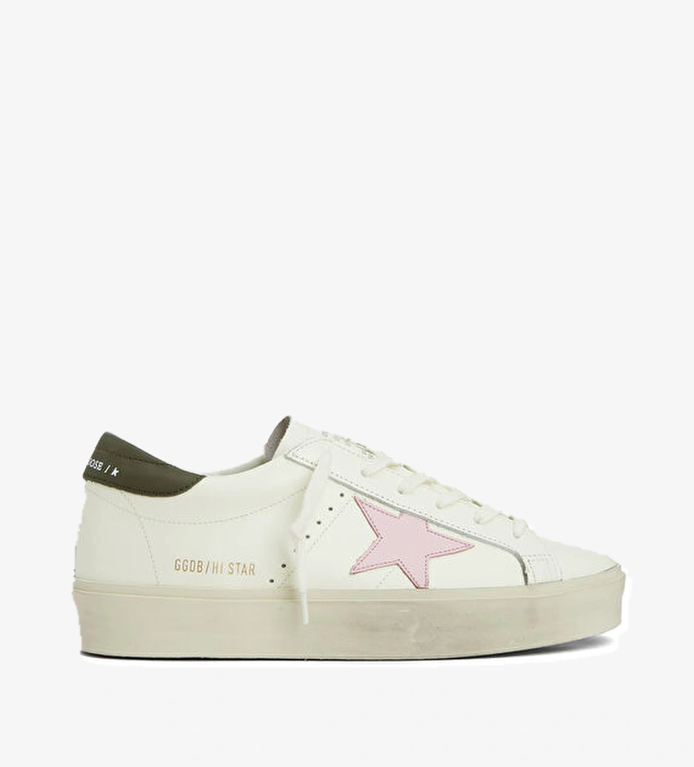 Golden Goose Hı Star Beyaz Kadın Deri Sneaker model görseli