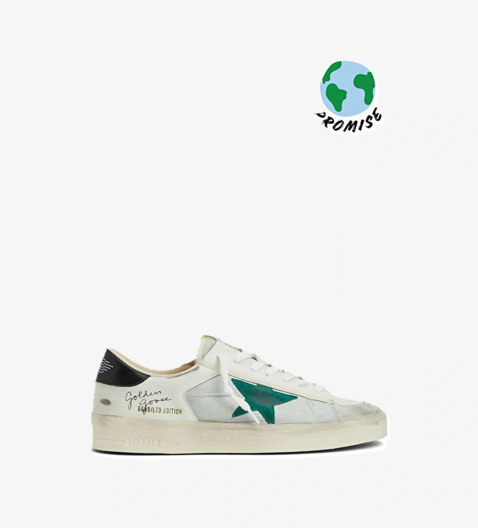 LTD Edition Beyaz Silver Erkek Deri Sneaker - Görsel 1