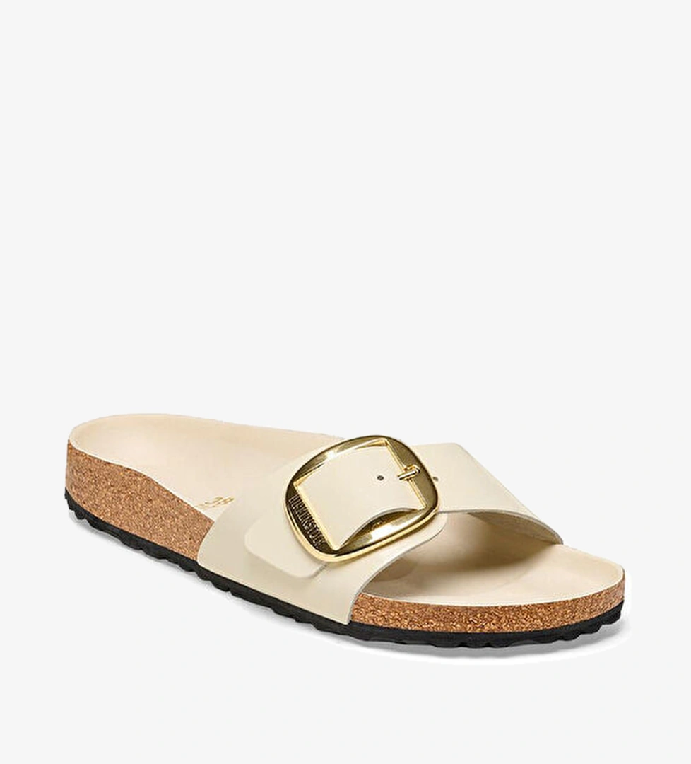 Birkenstock Madrid Ekru Kadın Deri Terlik model görseli