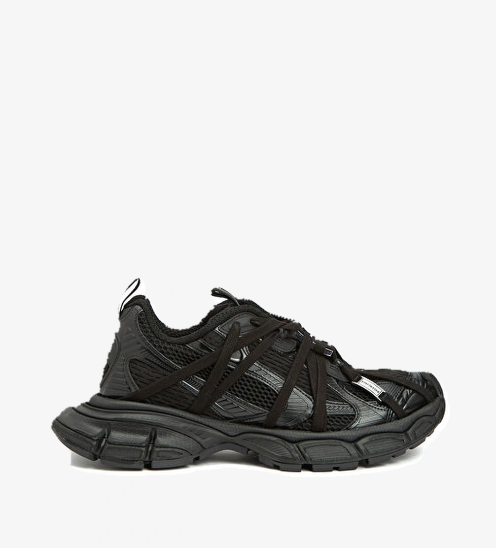 3XL Mesh Siyah Erkek Sneaker - Görsel 1
