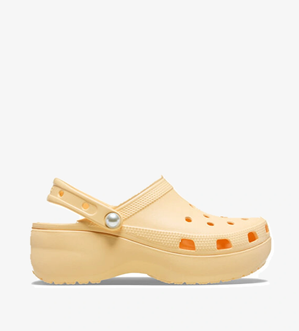 Crocs Classic Platform Bej Kadın Terlik model görseli