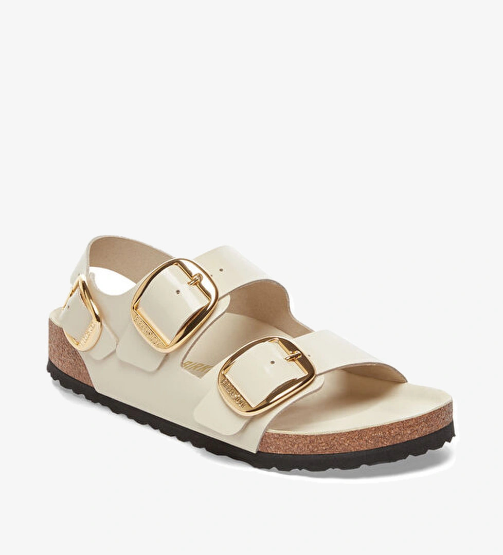 Birkenstock Milano Ekru Kadın Deri Sandalet model görseli