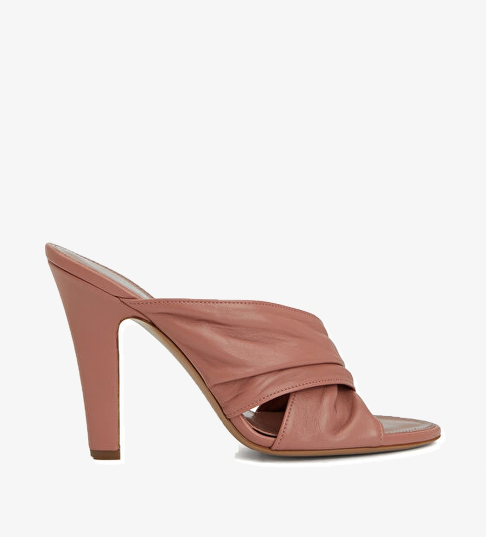 Paris Texas Pembe Kadın Deri Terlik model görseli