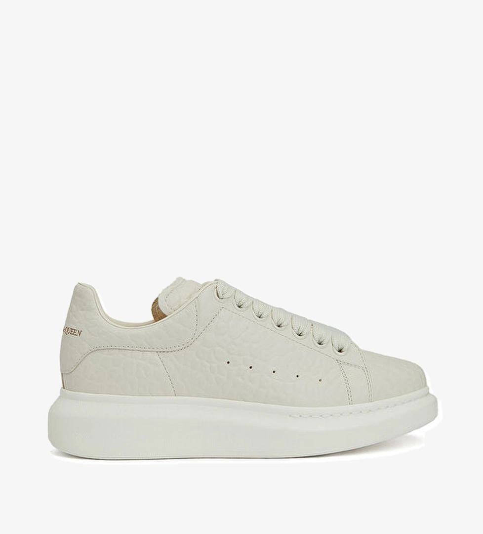 Mcqueen Oversized Ekru Kadın Deri Sneaker model görseli