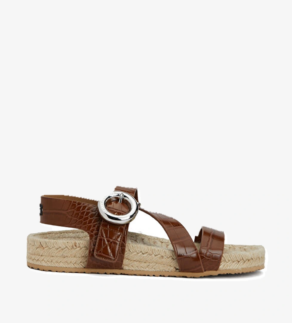 Stella Mccartney Gaia Cocco Taba Krokodil Dokulu Kadın Sandalet model görseli