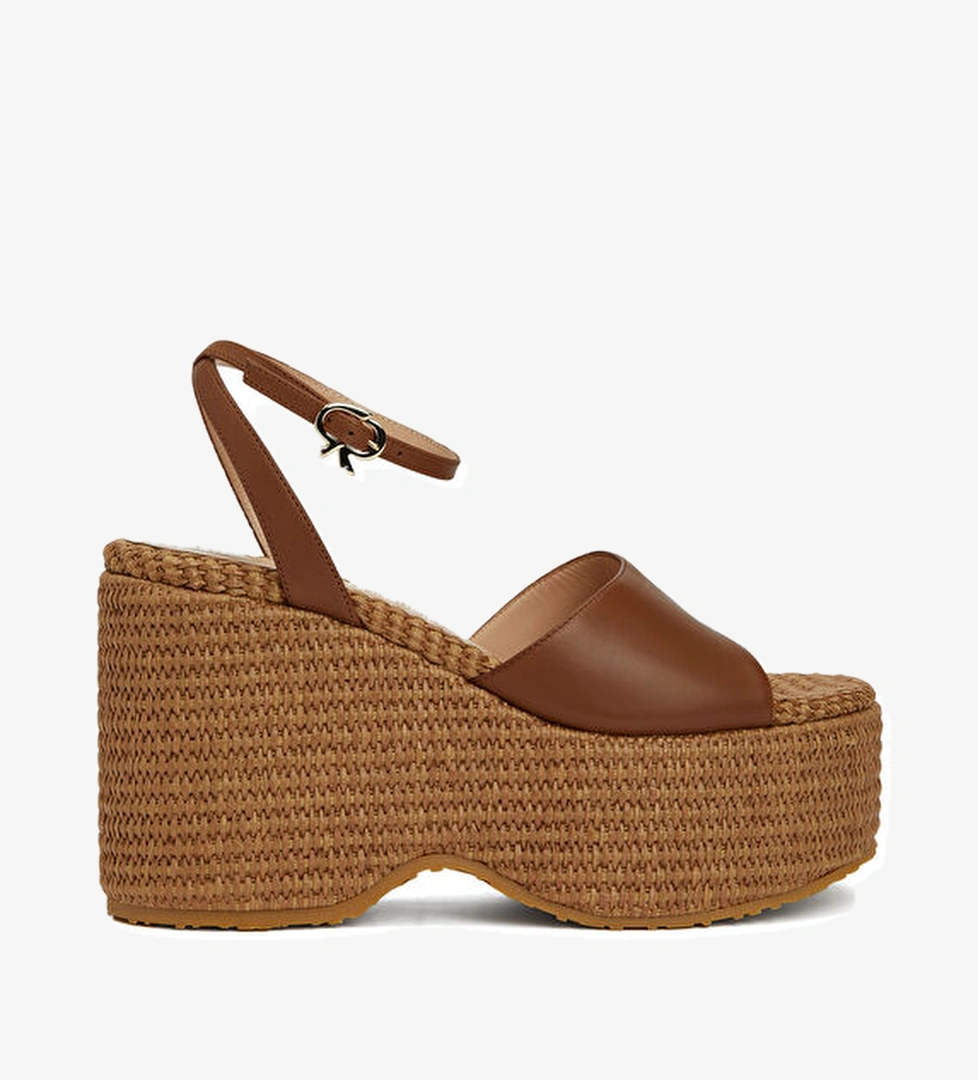 Thalia Taba Kadın Deri Espadril - Görsel 1