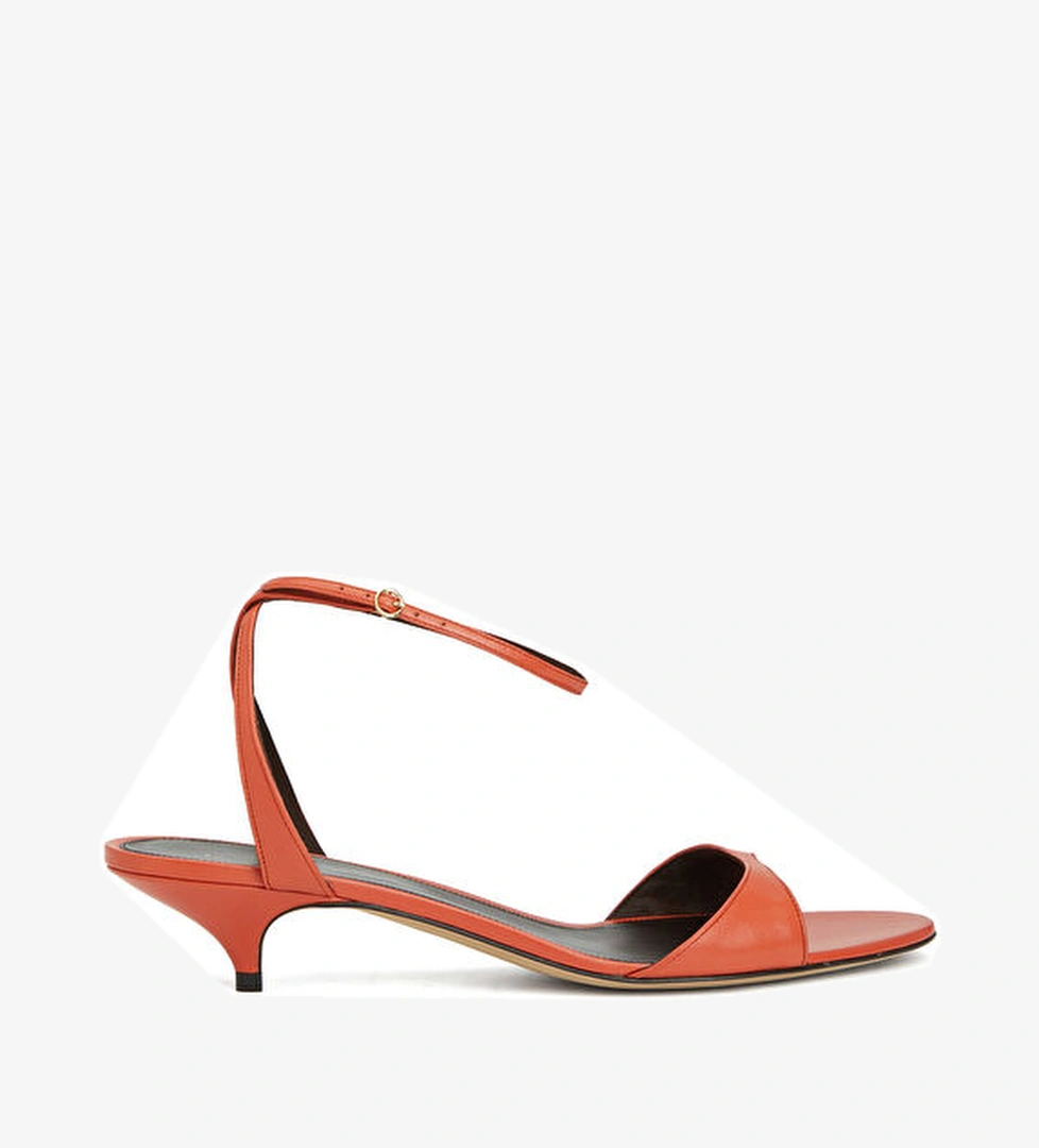 The Row Vika Turuncu Kadın Deri Sandalet model görseli