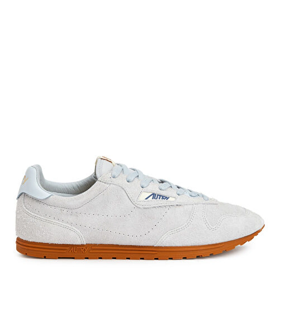 Gri Erkek Deri Sneaker - Görsel 1