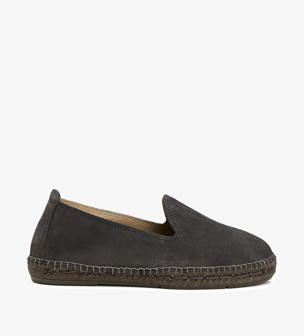 Manebi Hamptons Gri Erkek Süet Espadril model görseli