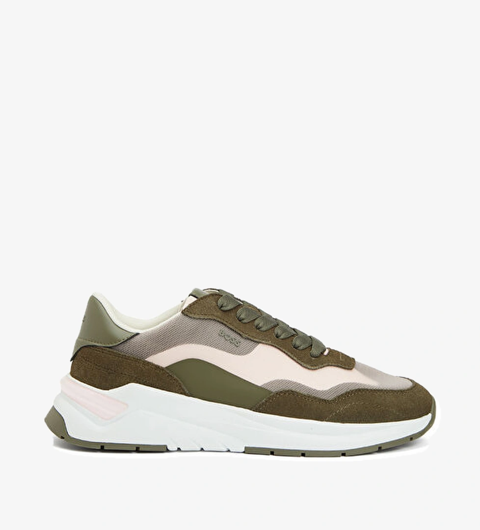 Yeşil Bej Erkek Sneaker - Görsel 1