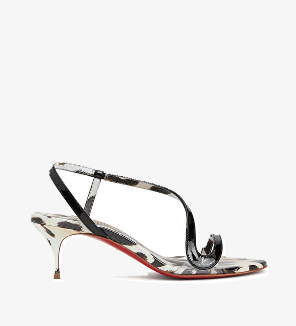 Rosalie Leopar Kadın Deri Sandalet - Görsel 1