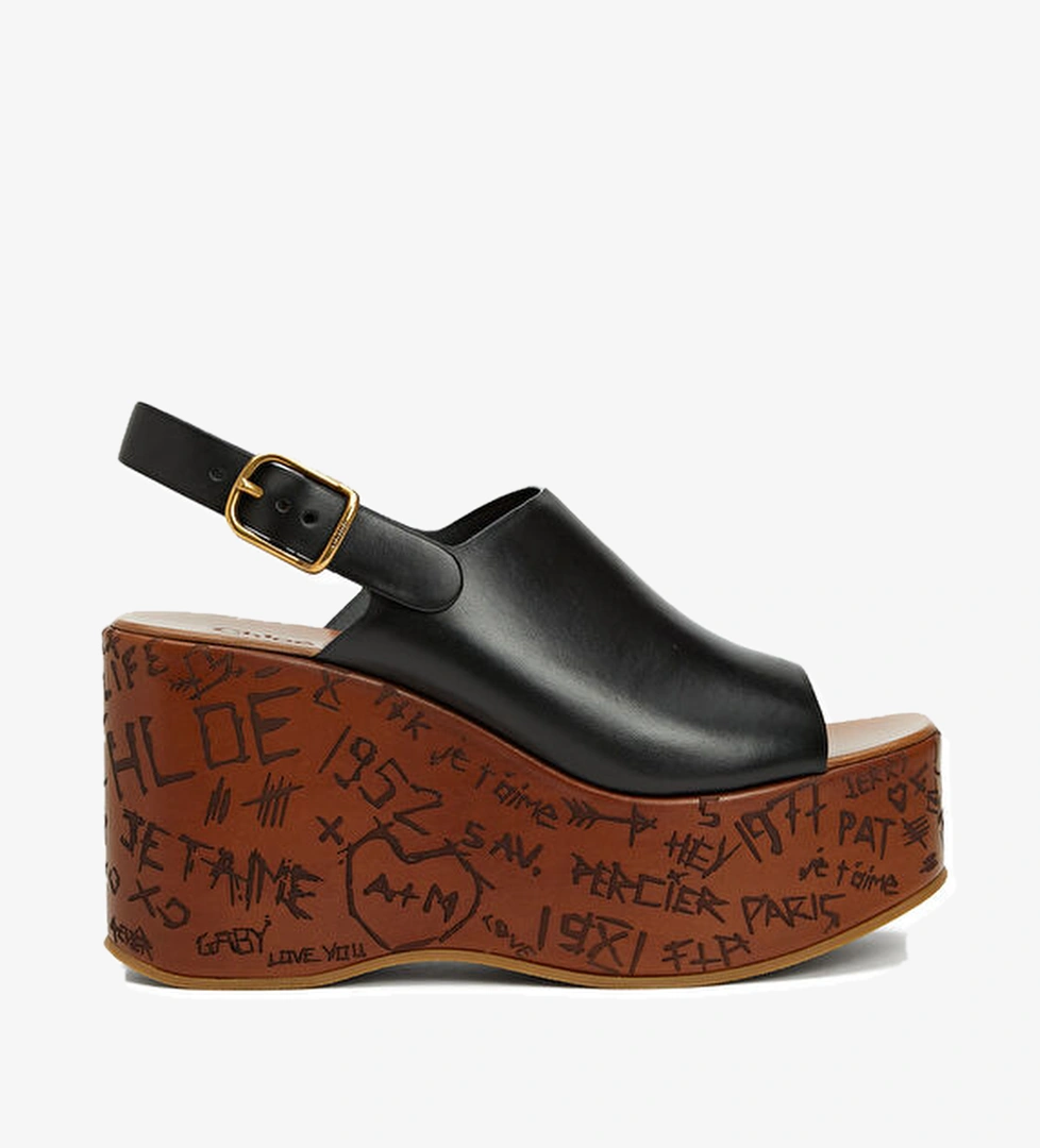 Siyah Kadın Deri Espadril - Görsel 1