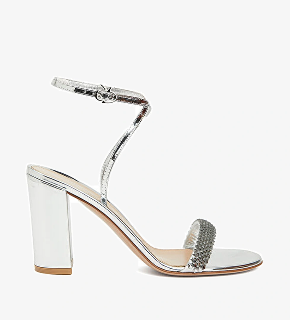 Gianvito Rossi Silver Kadın Deri Sandalet model görseli