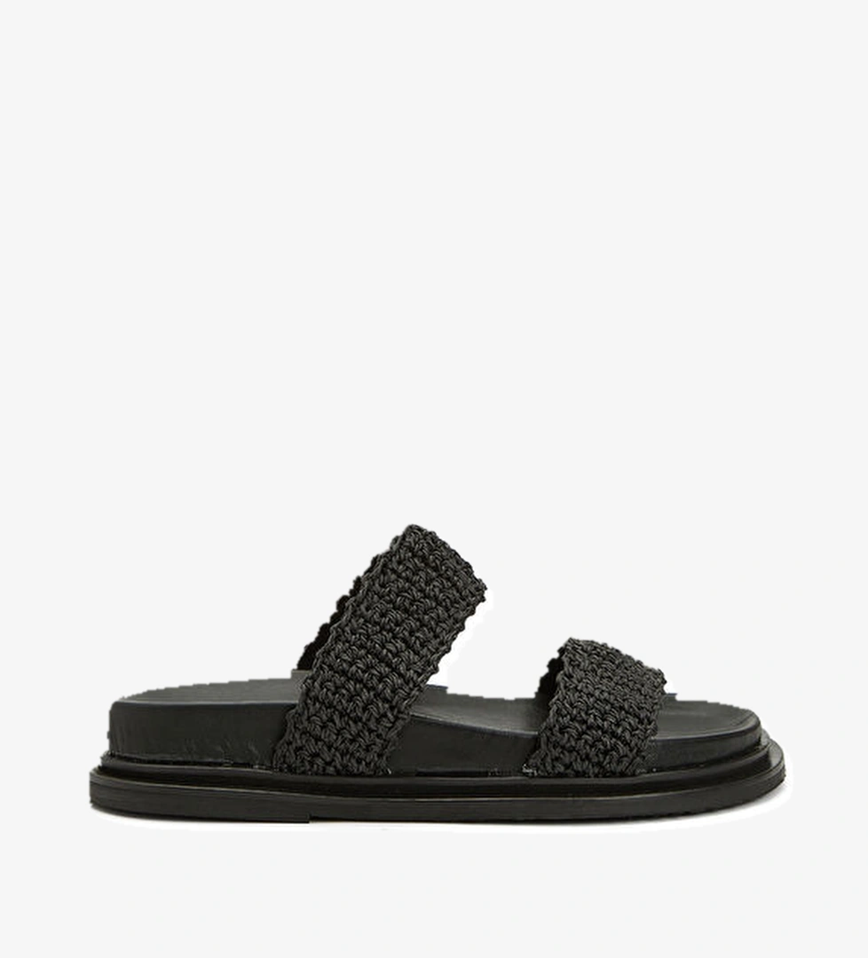 Beymen Club Siyah Kadın Deri Terlik model görseli