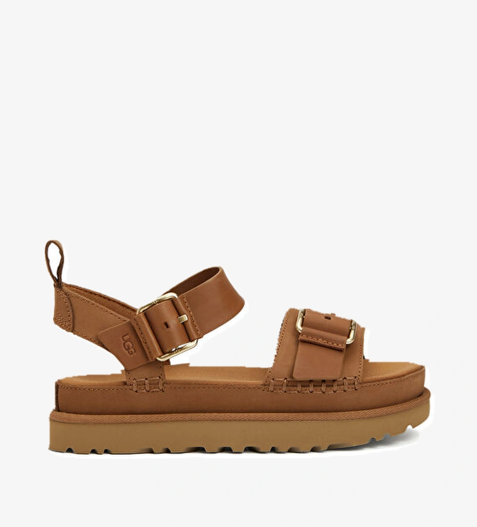 Ugg GoldenStar Taba Kadın Süet Sandalet model görseli