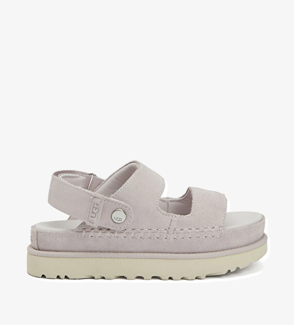 GoldenStar Lila Kadın Süet Sandalet - Görsel 1