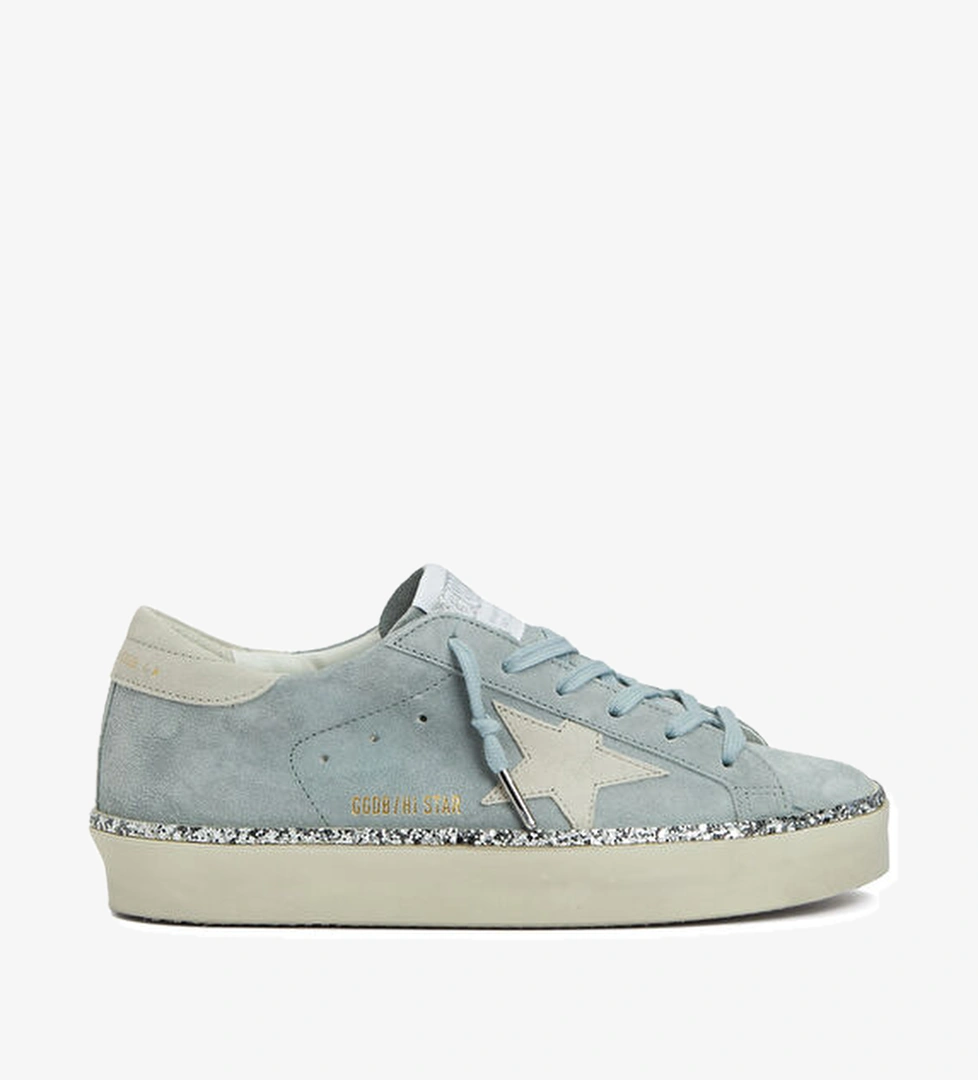 Golden Goose Hi Star Açık Mavi Kadın Deri Sneaker model görseli