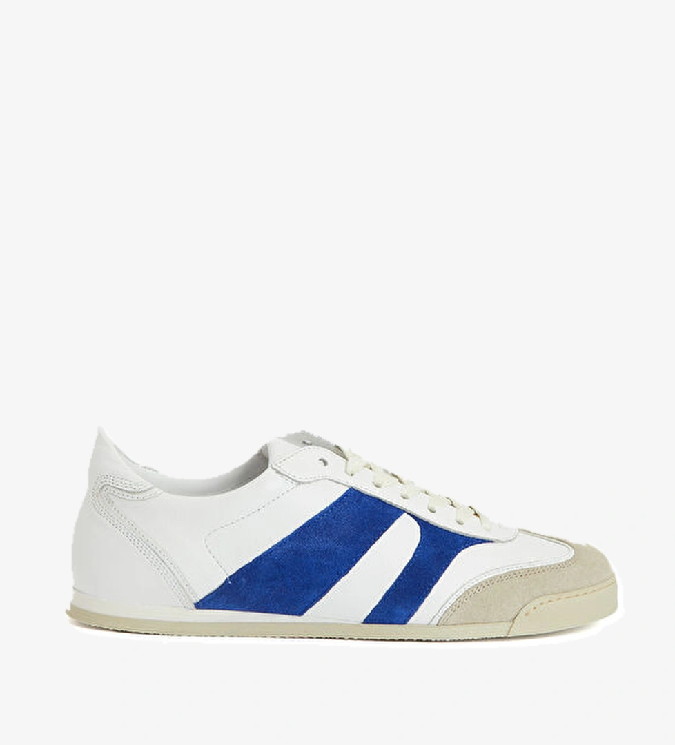 Pillar Pista Mavi Beyaz Erkek Deri Sneaker - Görsel 1