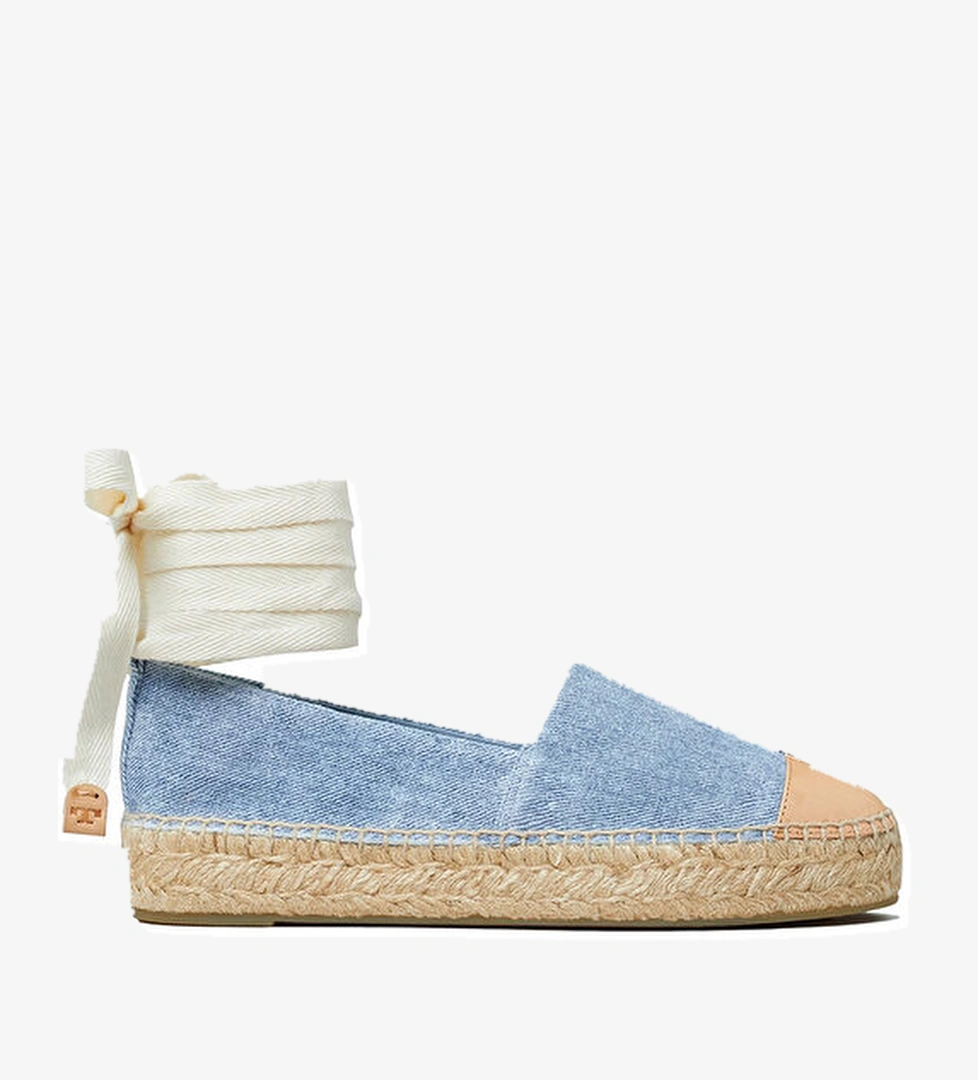 Tory Burch Mavi Kadın Deri Espadril model görseli