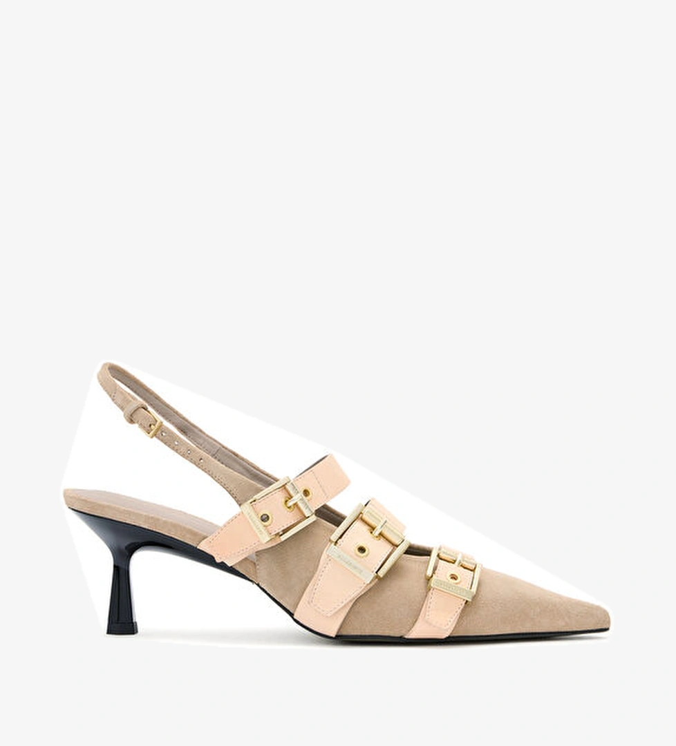 Allsaints Vivian Kum Deri Topuklu Ayakkabı model görseli