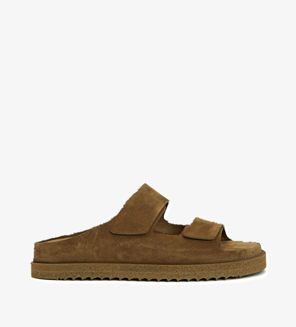 Officine Creative Kahverengi Erkek Deri Terlik model görseli