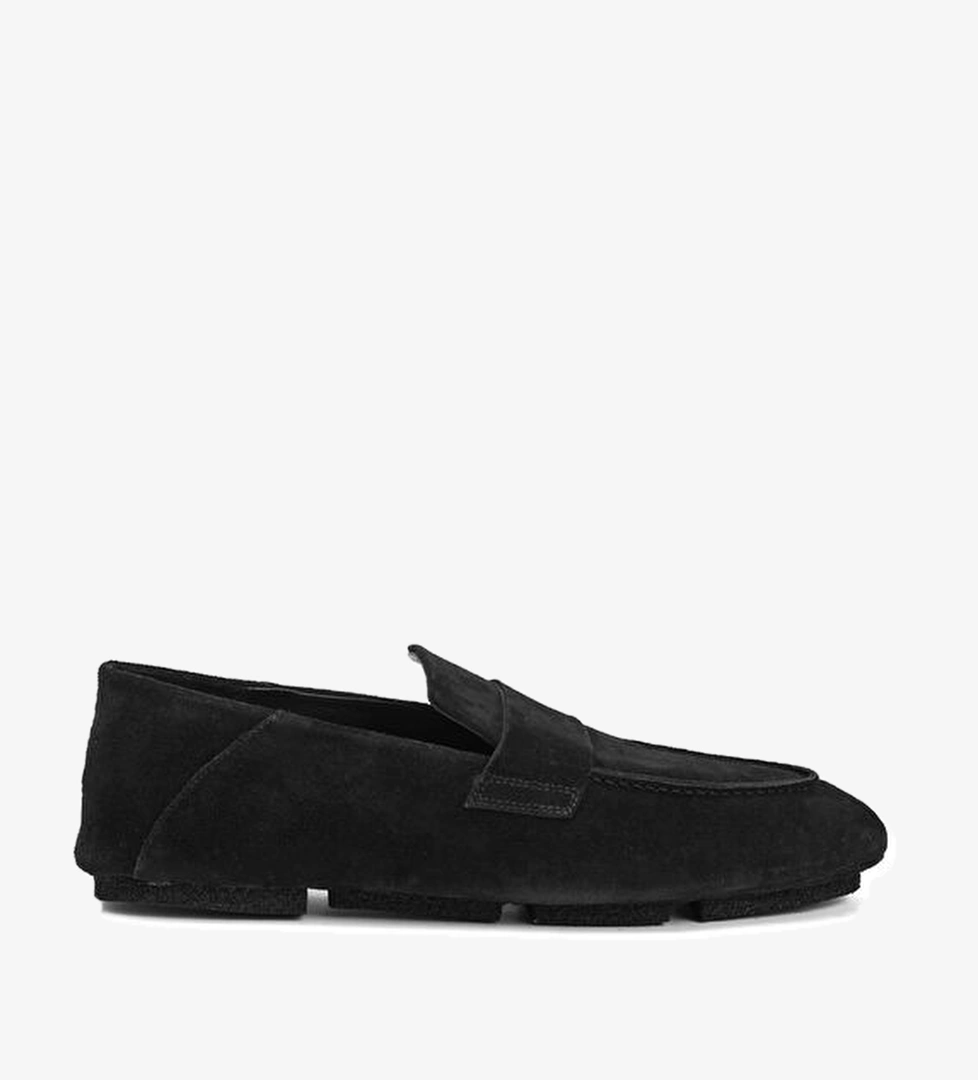 Officine Creative C-Side Siyah Erkek Süet Loafer model görseli