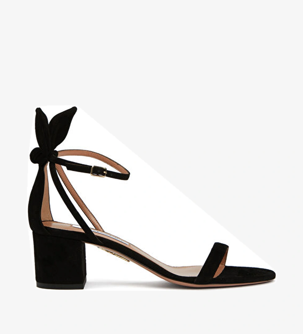 Aquazzura Bow Tie Siyah Kadın Deri Sandalet model görseli