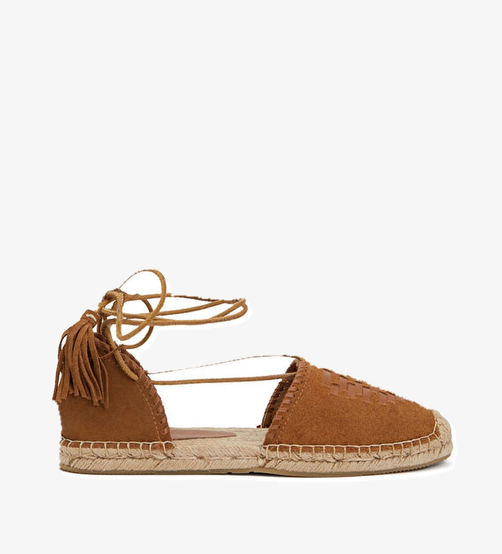 Taba Kadın Süet Espadril - Görsel 1