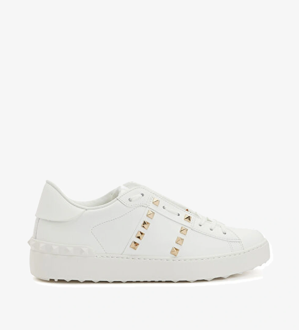Valentino Garavani Rockstud Untitled Beyaz Kadın Deri Sneaker model görseli