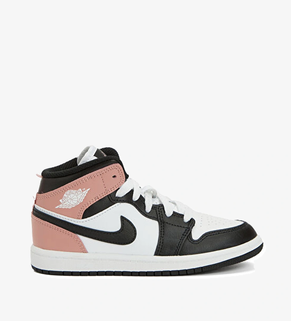 Nike Jordan 1 Mid Ps Beyaz Erkek Çocuk Deri Sneaker model görseli