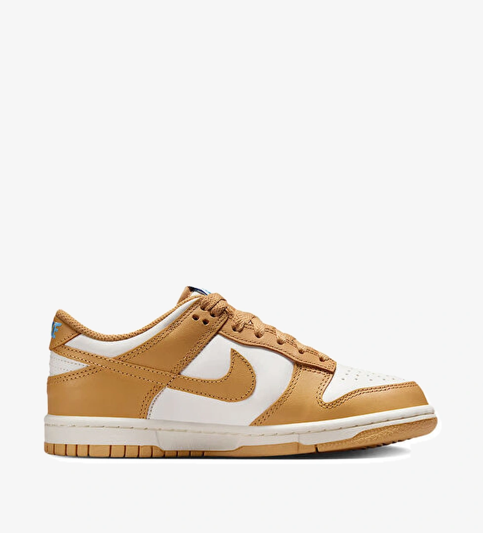 Nike Dunk Low Gold Beyaz Erkek Çocuk Deri Sneaker model görseli