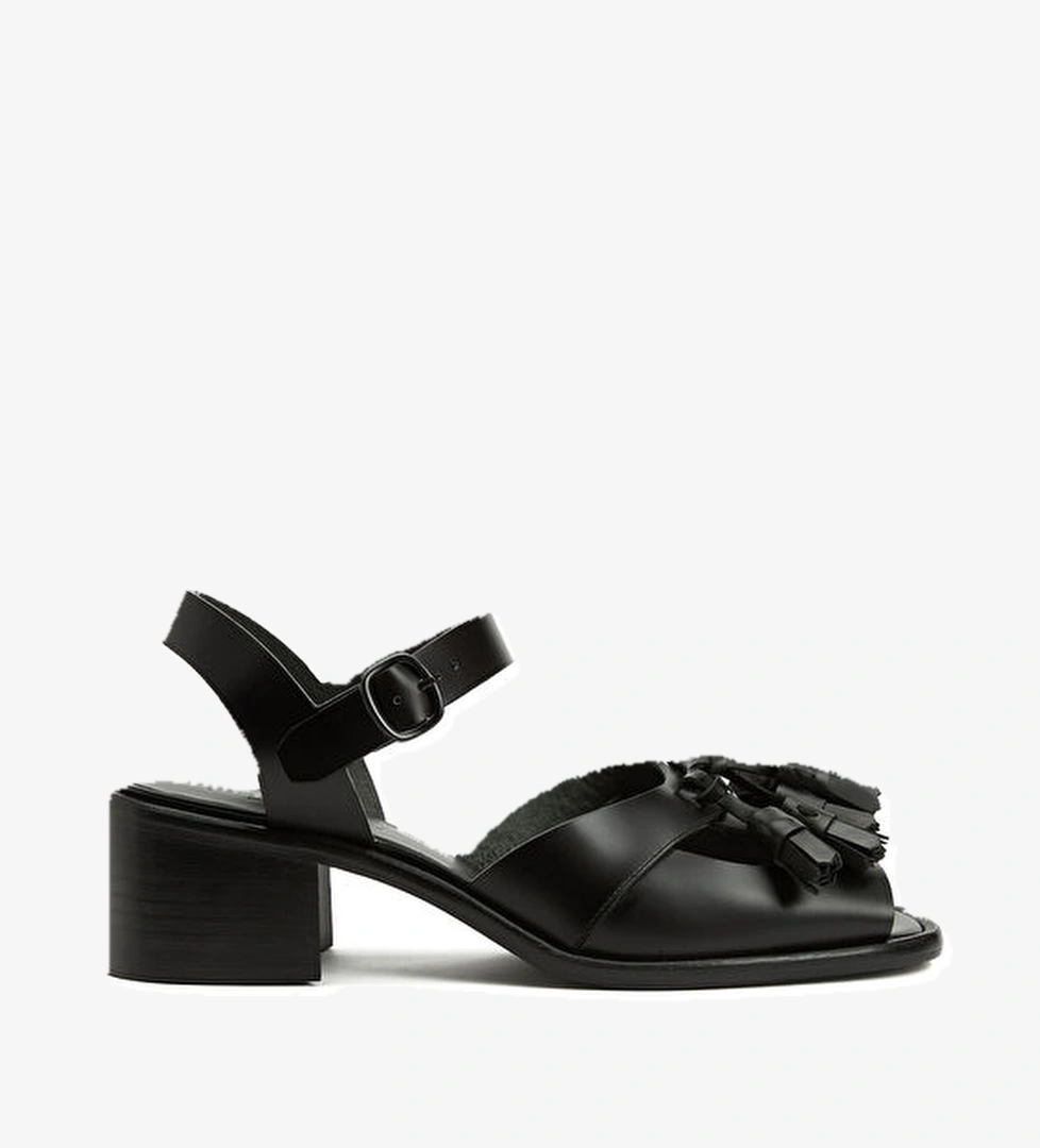 Hereu Boqueria Siyah Kadın Deri Sandalet model görseli